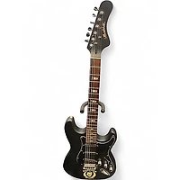 Used HardLuck Kings Bombshell Satin Black Solid Body Electric Guitar