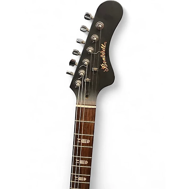 Used HardLuck Kings Bombshell Satin Black Solid Body Electric Guitar