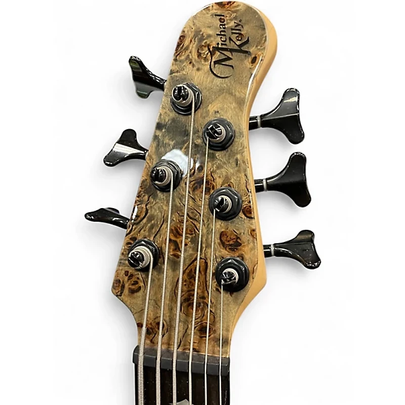 Used Michael Kelly pinnacle 6 grey spalt Electric Bass Guitar