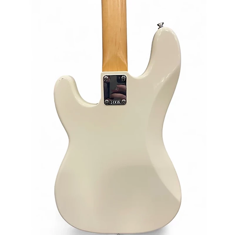 Used Fender Standard Precision Bass Olympic White Electric Bass Guitar