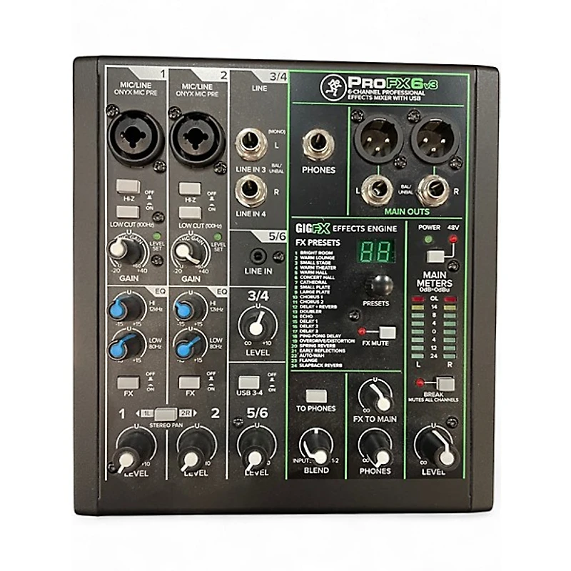 Used Mackie PROFX6V3 Unpowered Mixer