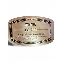 Used Yamaha FG340 Natural Acoustic Guitar