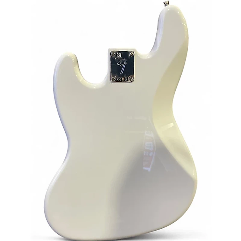 Used Fender Player Jazz Bass Olympic White Electric Bass Guitar