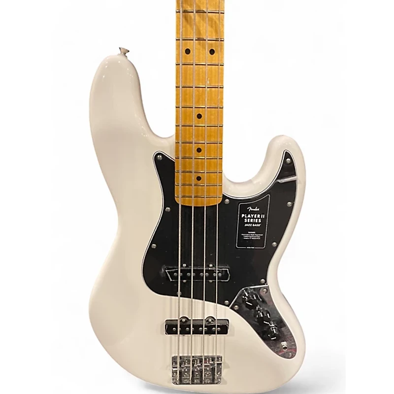 Used Fender Player Jazz Bass Olympic White Electric Bass Guitar