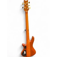 Used Schecter Guitar Research Stiletto Studio 5 String Fretless Satin Honey Electric Bass Guitar