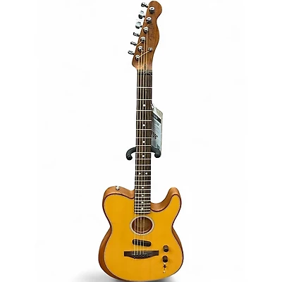 Used Fender Acoustasonic Player Telecaster Butterscotch Blonde Acoustic Electric Guitar