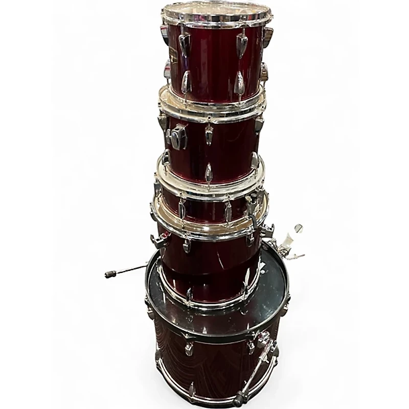 Used TAMA 5 Piece Imperialstar Candy Apple Red Drum Kit