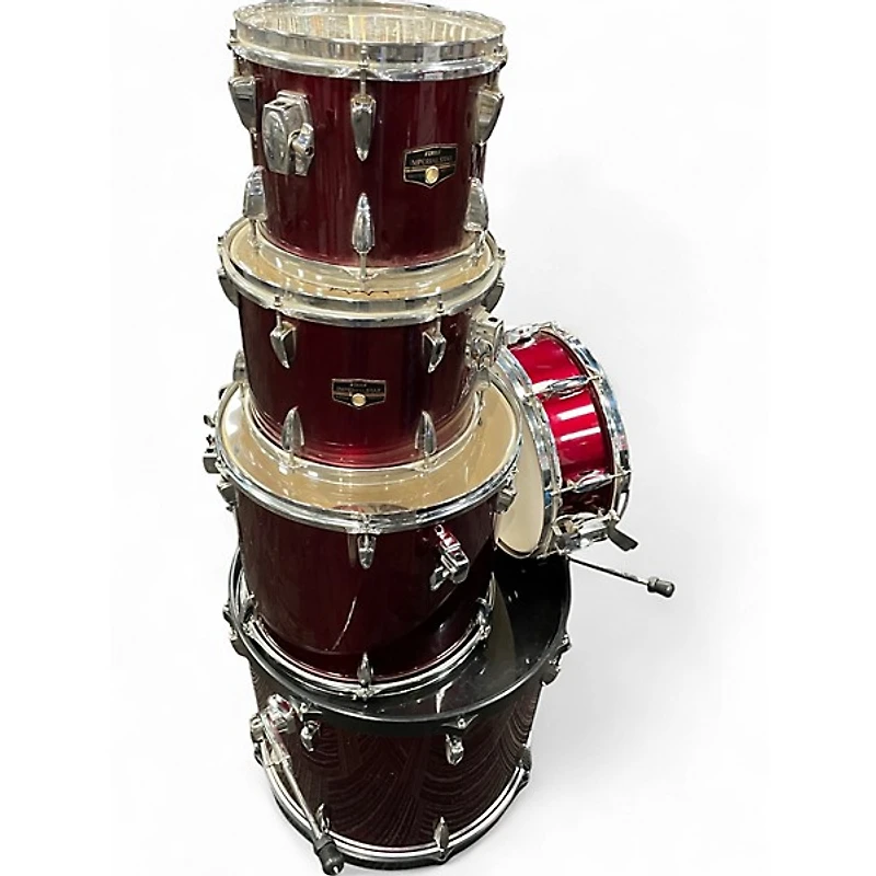 Used TAMA 5 Piece Imperialstar Candy Apple Red Drum Kit