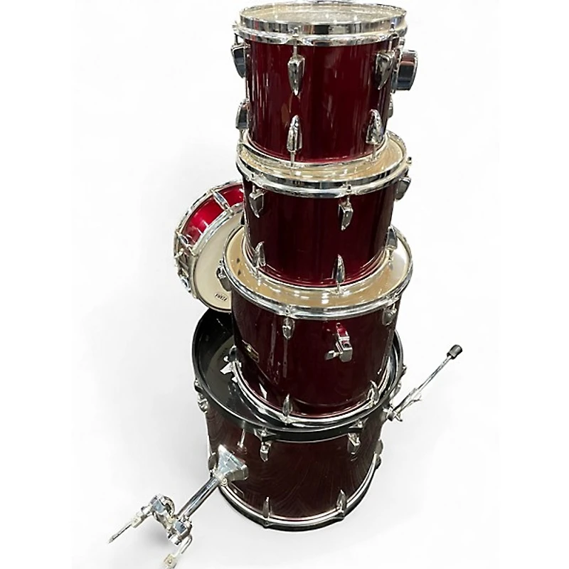 Used TAMA 5 Piece Imperialstar Candy Apple Red Drum Kit
