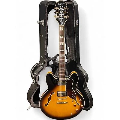 Used Epiphone Sheraton II Vintage Sunburst Hollow Body Electric Guitar