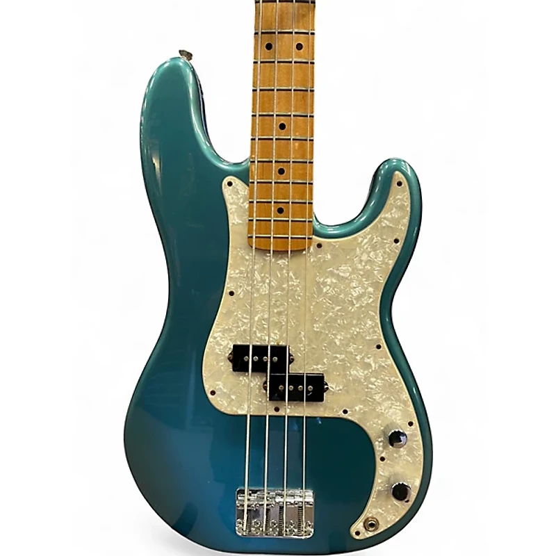 Used Fender Standard Precision Bass Lake Placid Blue Electric Bass Guitar