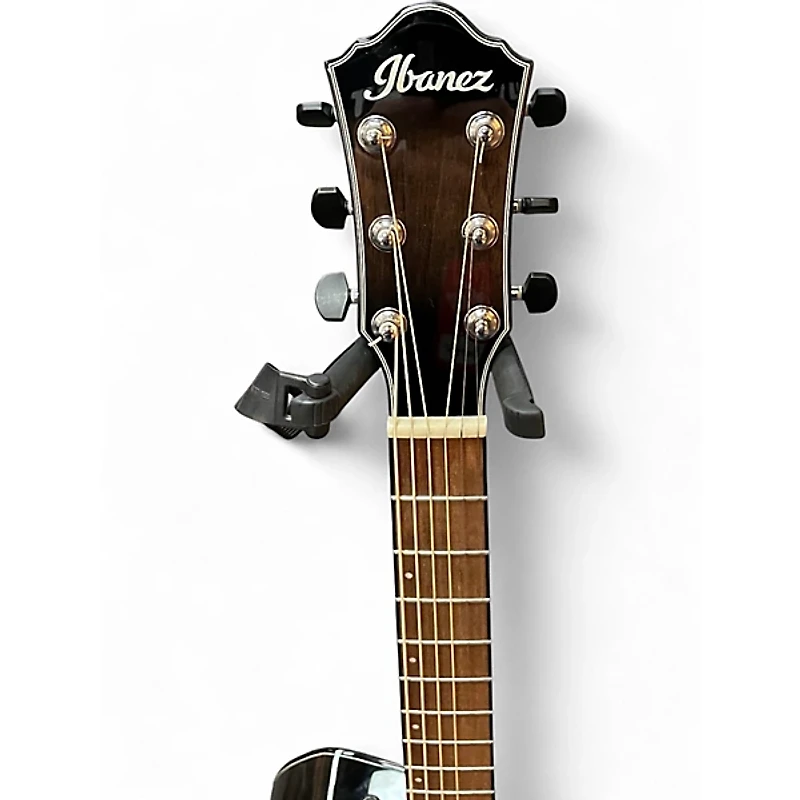 Used Ibanez AEWC400-TKS Trans Black Acoustic Electric Guitar