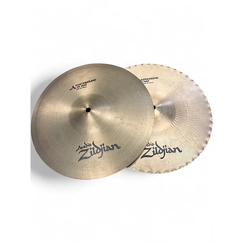Used Zildjian 13in Mastersound Hi Hat Pair Cymbal