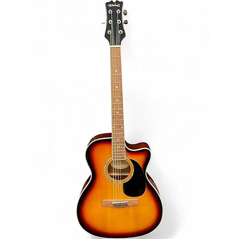 Used Mitchell O120 3 Color Sunburst Acoustic Electric Guitar