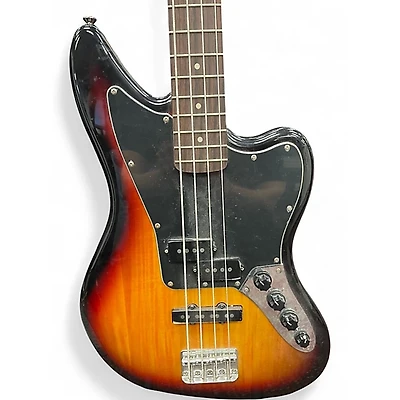 Used Squier Vintage Modified Jaguar Bass 3 Color Sunburst Electric Bass Guitar