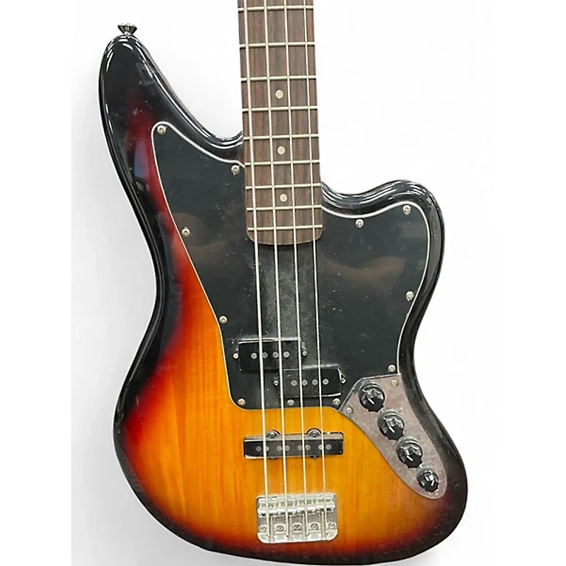 Used Squier Vintage Modified Jaguar Bass 3 Color Sunburst Electric Bass Guitar