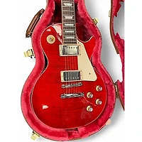Used Gibson Les Paul Standard Trans Red Solid Body Electric Guitar