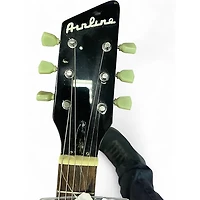 Used Airline Twin Tone Metallic Blue Solid Body Electric Guitar