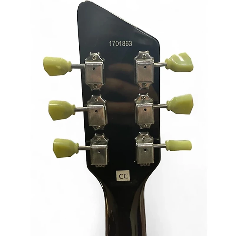 Used Airline Twin Tone Metallic Blue Solid Body Electric Guitar