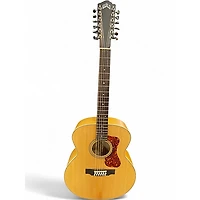 Used Guild f-2512e Natural 12 String Acoustic Guitar