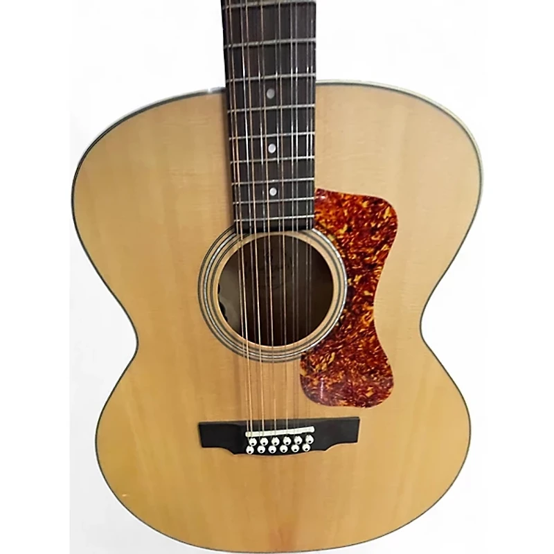 Used Guild f-2512e Natural 12 String Acoustic Guitar