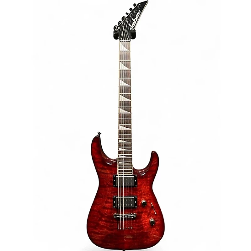 Used 2012 Jackson DKXT Dinky Transparent Red Solid Body Electric Guitar