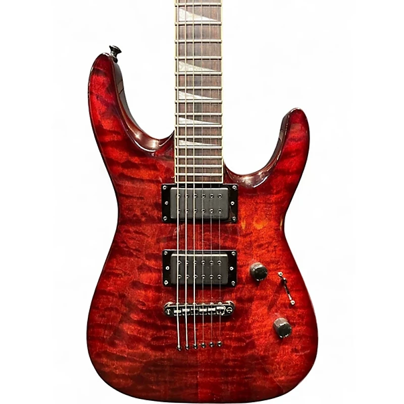 Used 2012 Jackson DKXT Dinky Transparent Red Solid Body Electric Guitar
