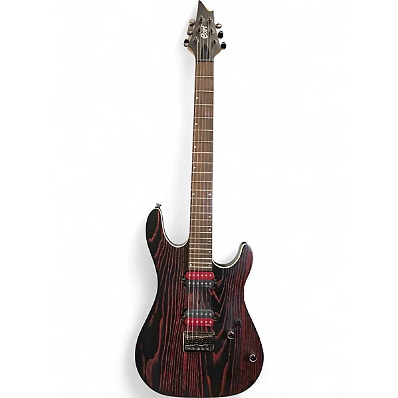 Used Cort KX300 Etched Black and Red Solid Body Electric Guitar