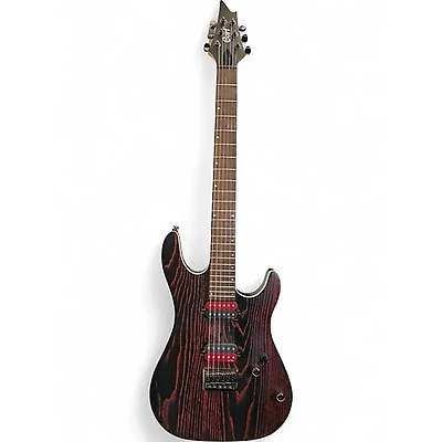 Used Cort KX300 Etched Black and Red Solid Body Electric Guitar