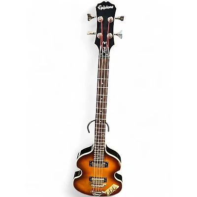 Used Epiphone Viola 3 Tone Sunburst Electric Bass Guitar