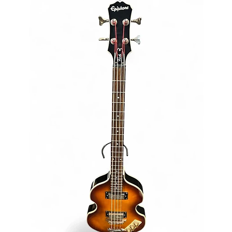 Used Epiphone Viola 3 Tone Sunburst Electric Bass Guitar