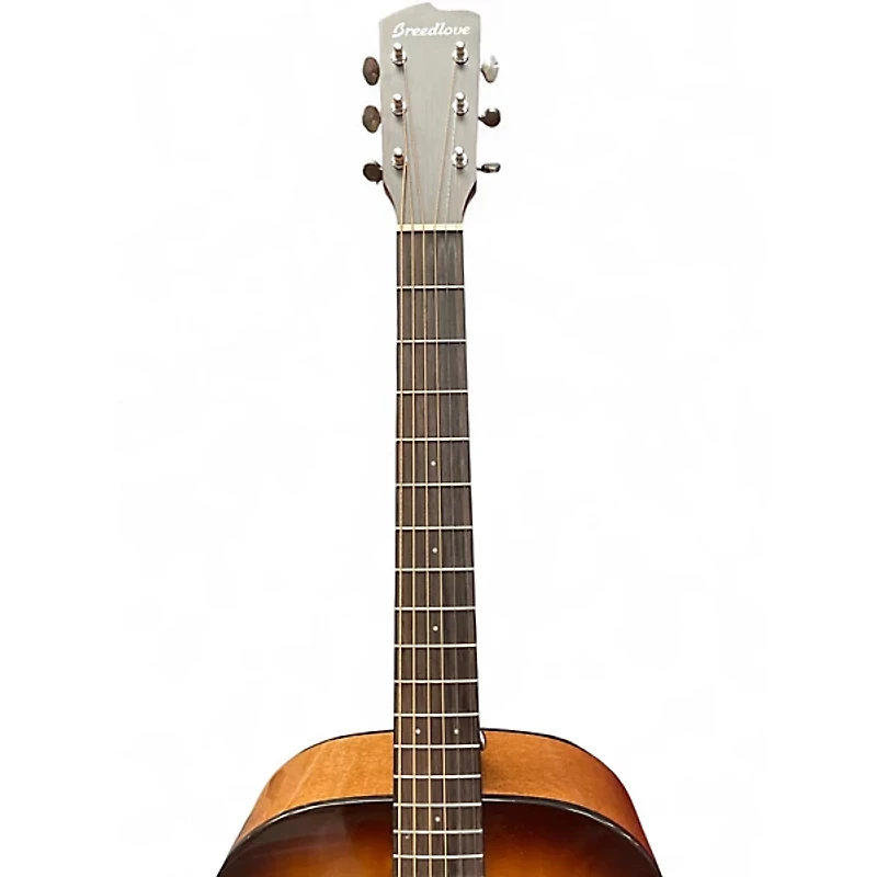 Used Breedlove Discovery Maple Dreadnought 2 Tone Sunburst Acoustic Guitar
