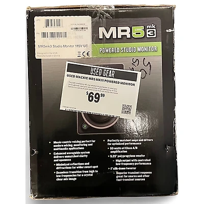 Used Mackie MR5 MKIII Powered Monitor