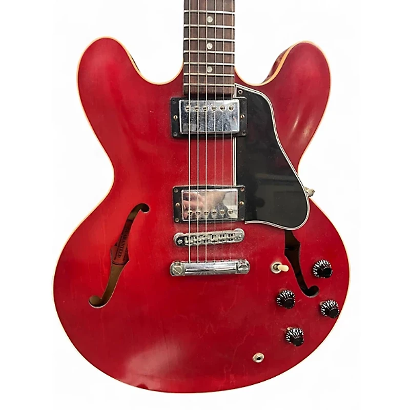 Used Gibson ES335 Red Hollow Body Electric Guitar
