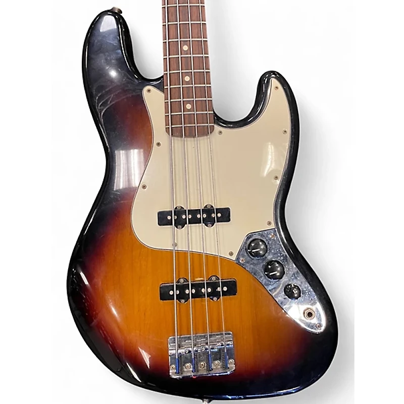 Used Fender Standard Jazz Bass Sunburst Electric Bass Guitar