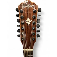 Used Washburn wcg15sce12-0 Natural 12 String Acoustic Electric Guitar