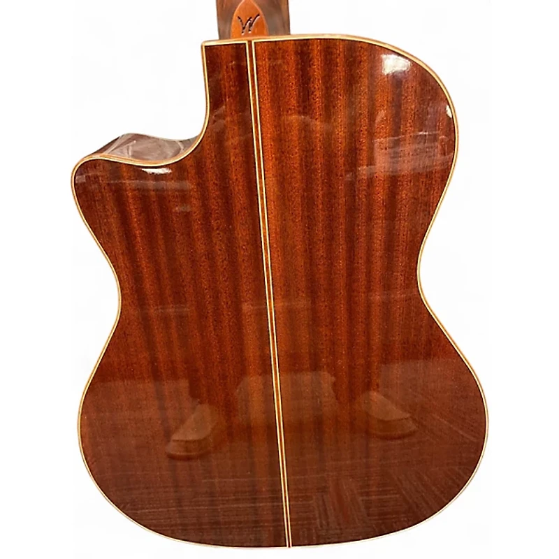 Used Washburn wcg15sce12-0 Natural 12 String Acoustic Electric Guitar