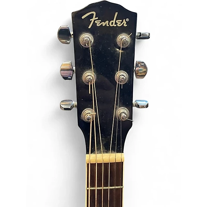 Used Fender CD140SCE Black Acoustic Electric Guitar