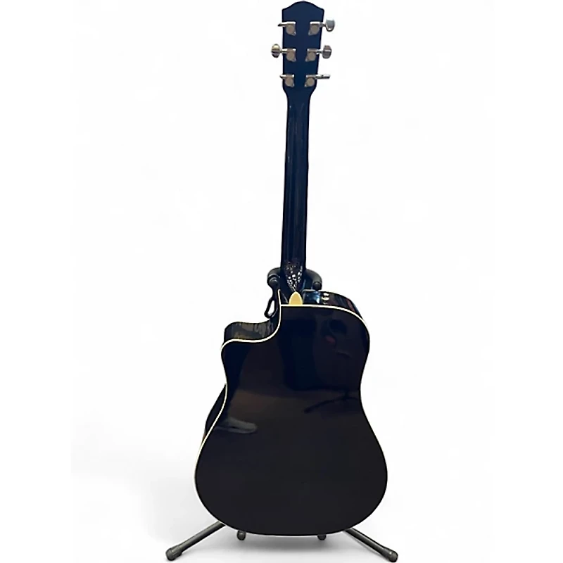 Used Fender CD140SCE Black Acoustic Electric Guitar