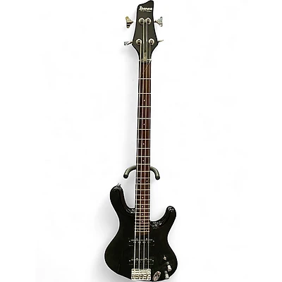 Used Ibanez Ergodyne  Black Electric Bass Guitar