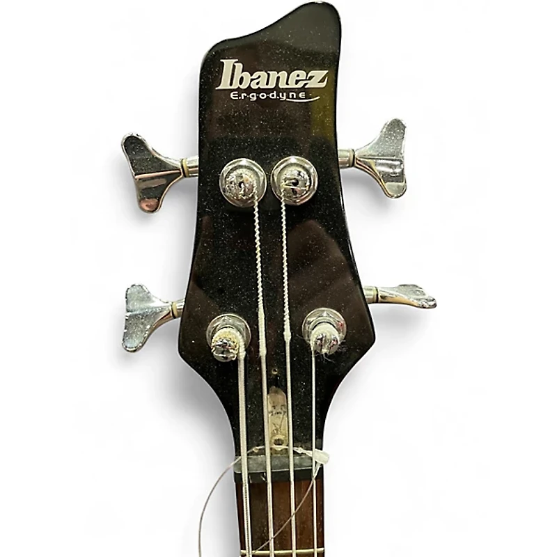 Used Ibanez Ergodyne  Black Electric Bass Guitar