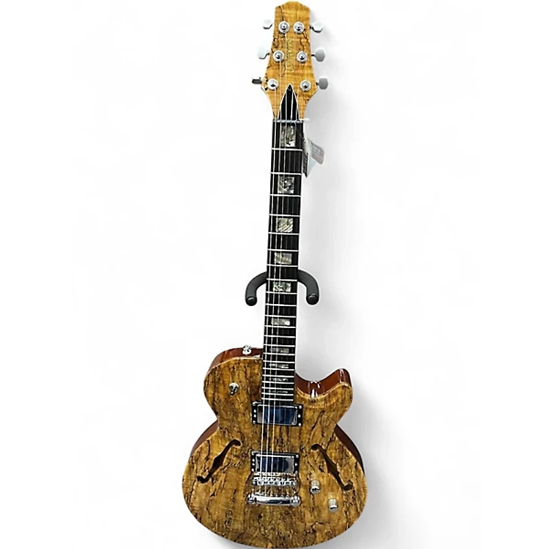 Used Carvin SH550 Spalted Maple Hollow Body Electric Guitar