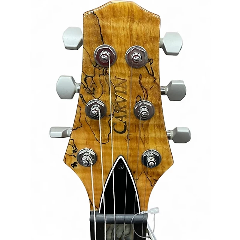 Used Carvin SH550 Spalted Maple Hollow Body Electric Guitar