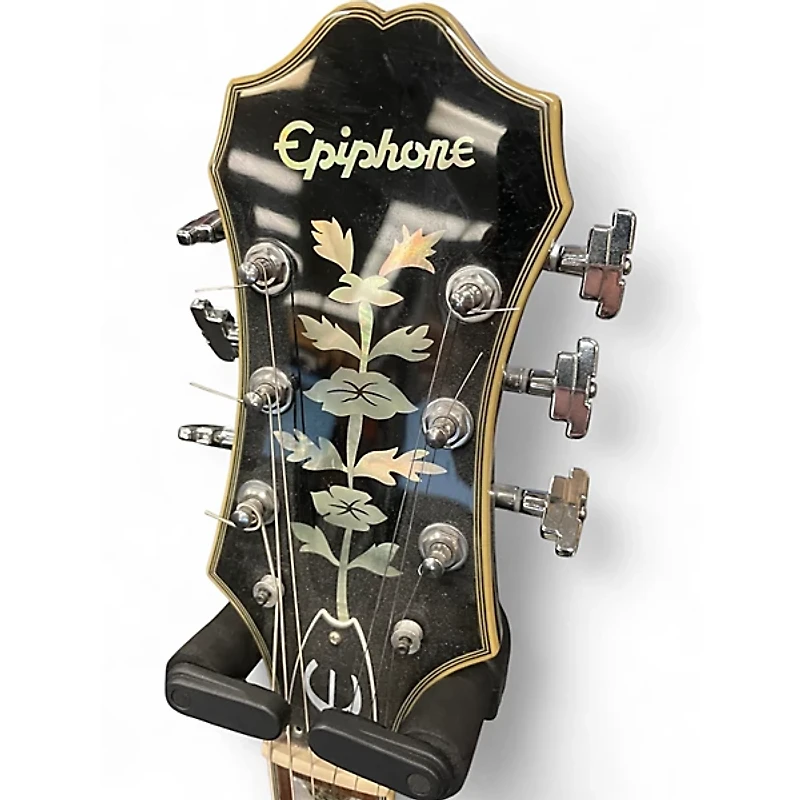 Used Epiphone Sheraton II Ebony Hollow Body Electric Guitar