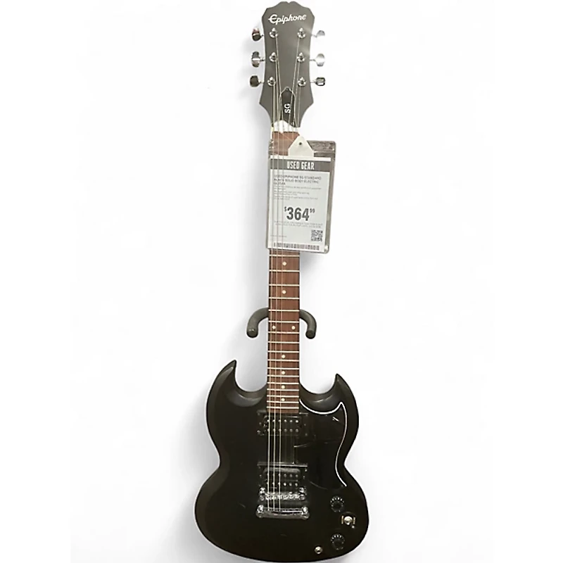 Used Epiphone SG Standard Black Solid Body Electric Guitar
