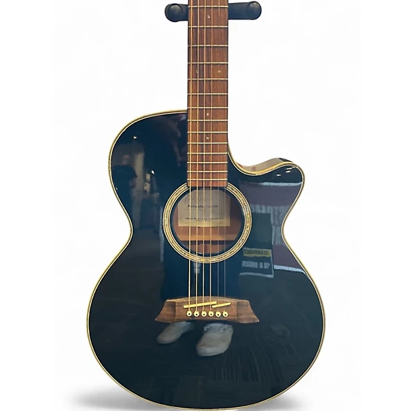 Used Takamine EG561C Black Acoustic Electric Guitar