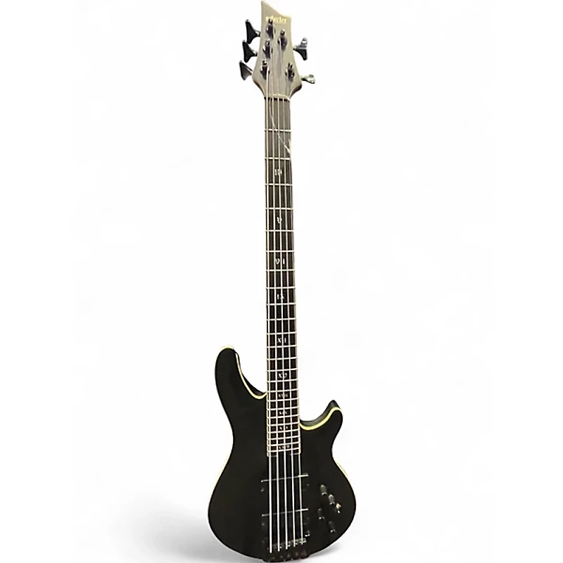 Used Schecter Guitar Research ELITE 5 EVIL TWIN Satin Black Electric Bass Guitar