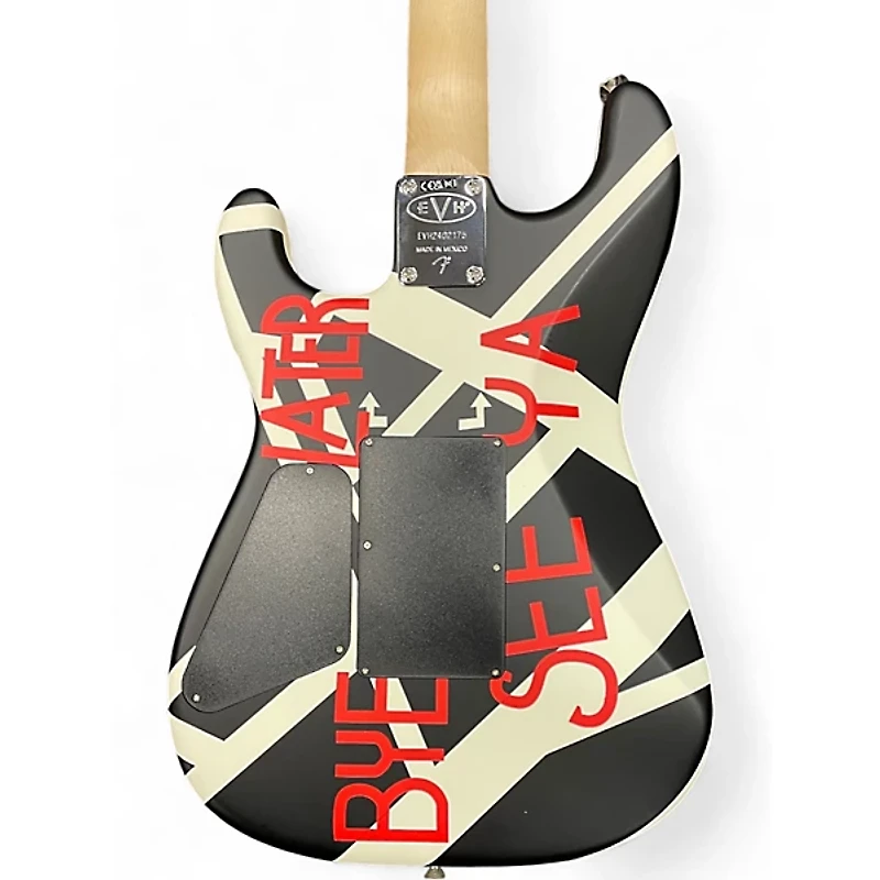 Used EVH Striped Series Crop Circles Satin Crop Circles Solid Body Electric Guitar