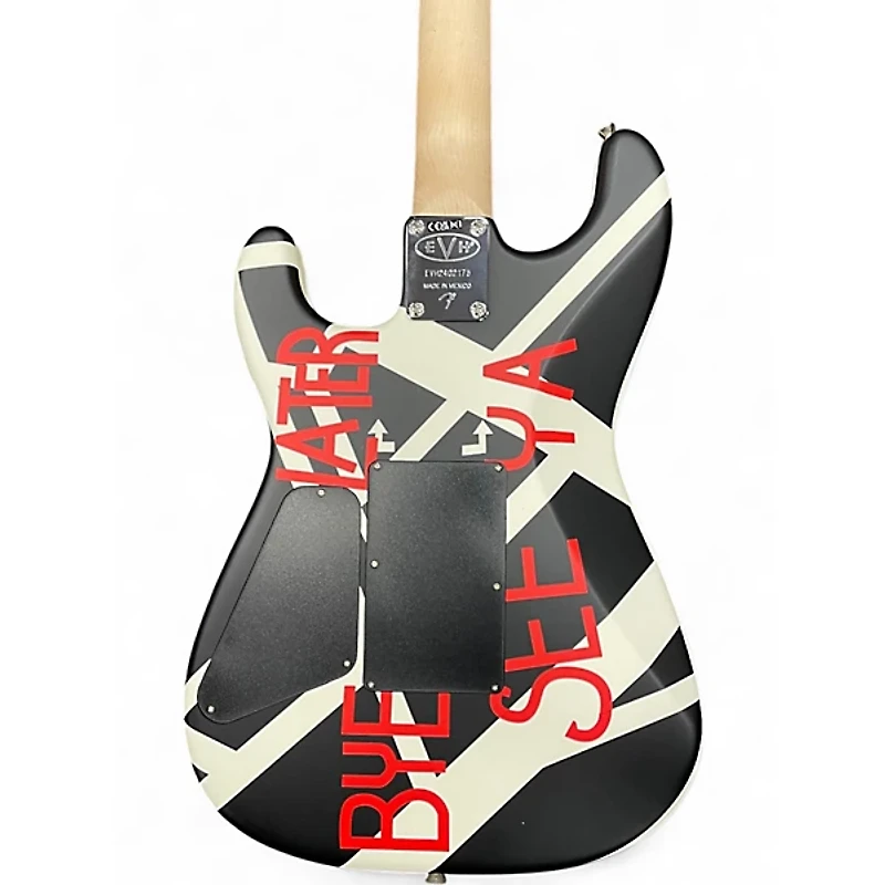 Used EVH Striped Series Crop Circles Satin Crop Circles Solid Body Electric Guitar