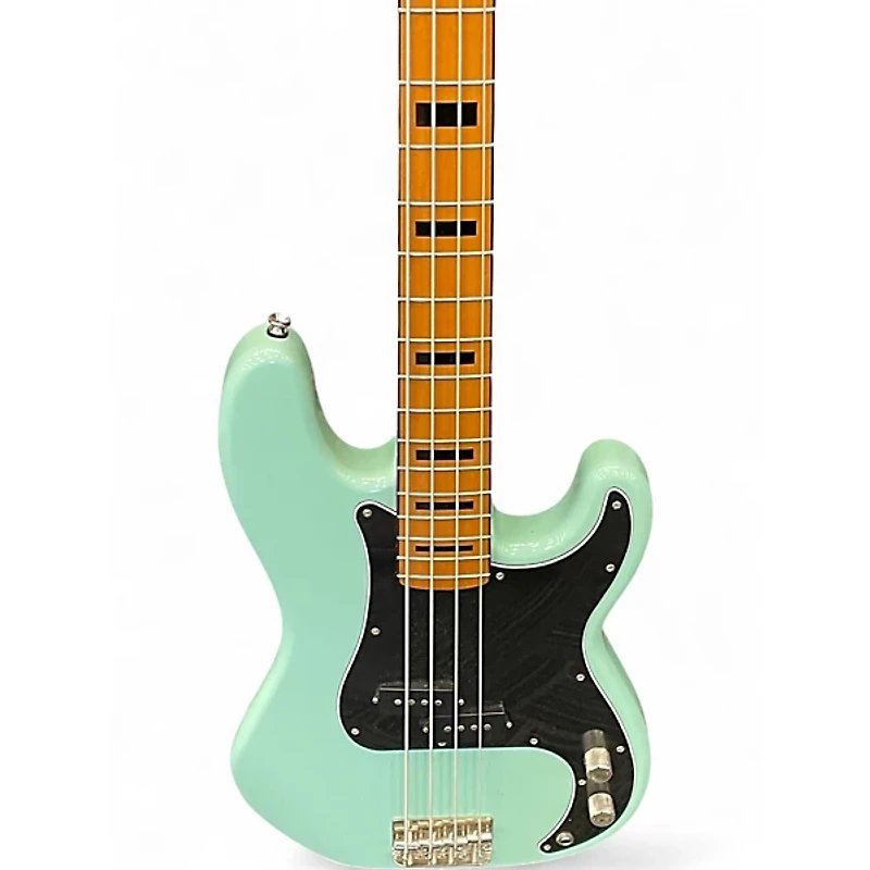 Used Squier Classic Vibe 1970S Precision Bass Seafoam Green Electric Bass Guitar